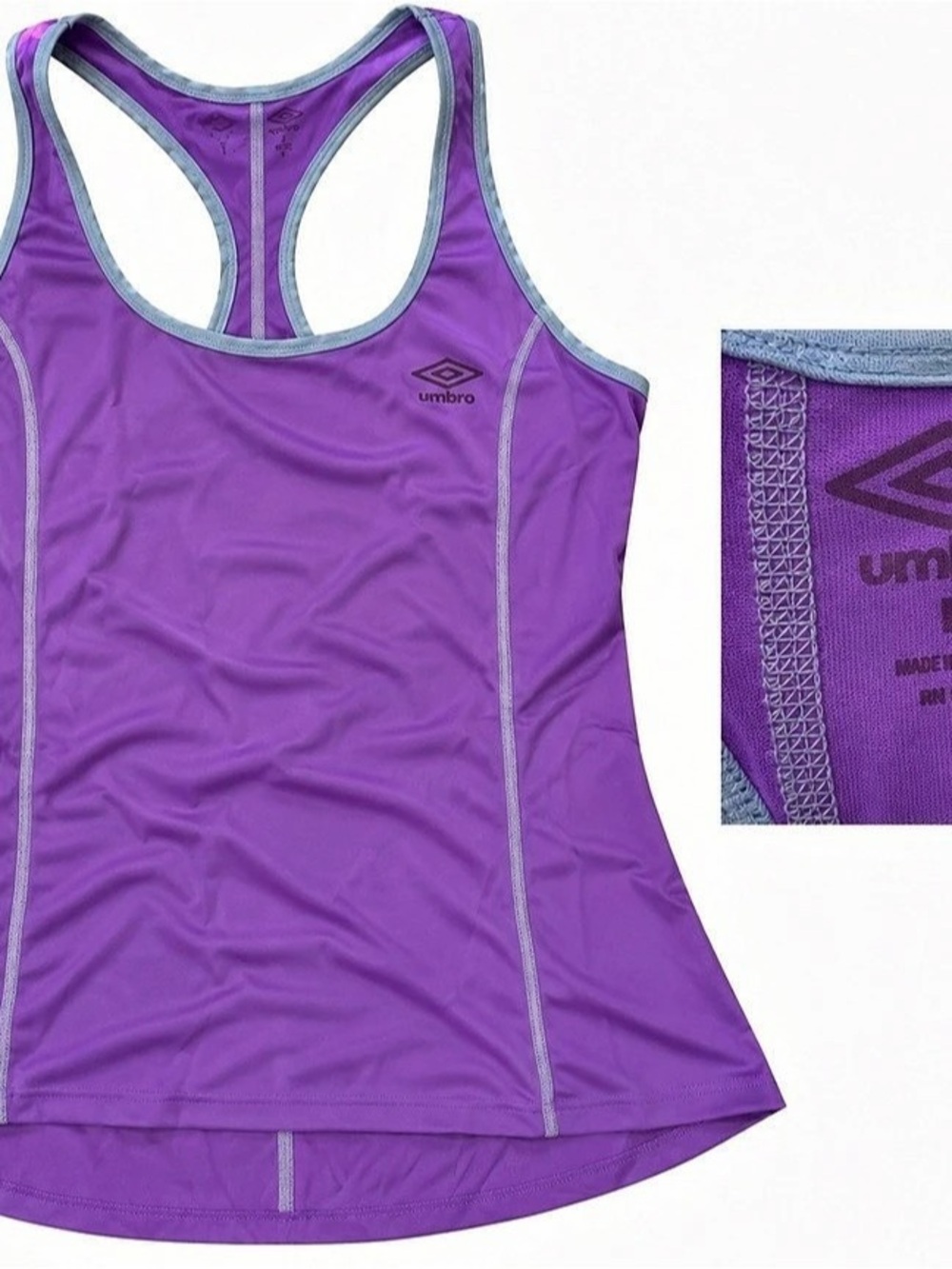 Umbro Women's Athletic Racerback Tank Purple Size Large